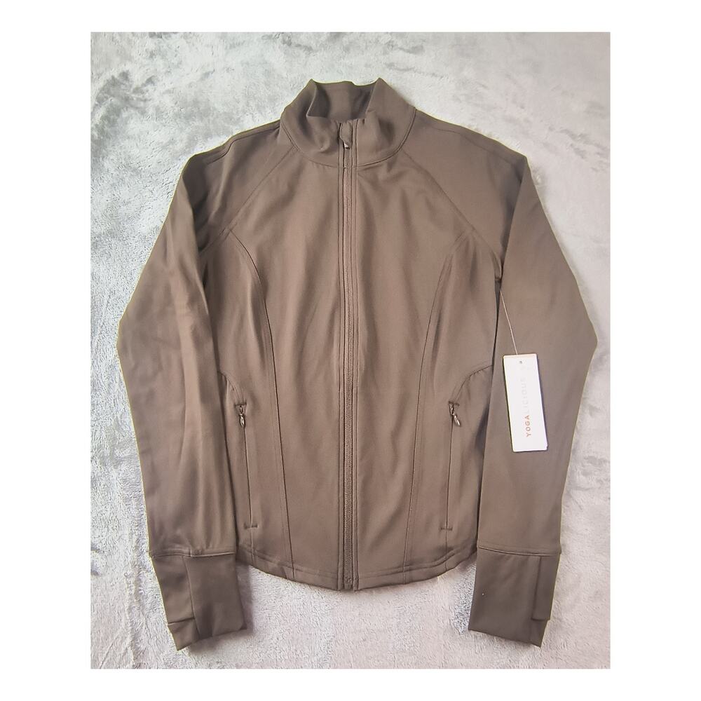 Yogalicious Ultra Lush Mellie Jacket - Classic Brown, Size Small - NWT